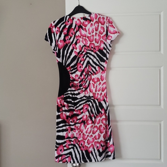 NueVa Zebra and Pink Flower Design Dress - Picture 4 of 4